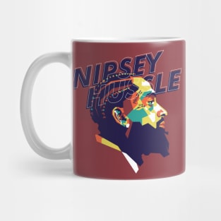 Tribute Nipsey Hussle on WPAP art Mug